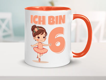 6 Geburtstag | Jahre Ballerina Mädchen Ballet lustig Geschenkidee Geschenk Tasse