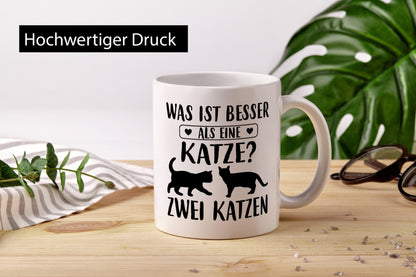 Was ist besser als eine Katze? Zwei Katzen | Katzenliebhaber lustig