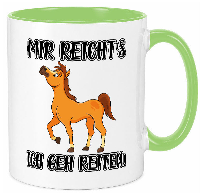 Ich geh reiten | Pferde Tasse Reiter Mädchen Humor Geschenkidee