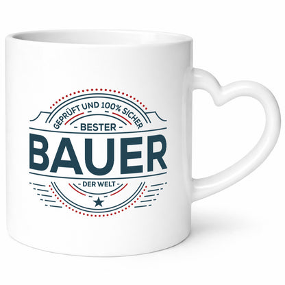 Geprüft und sicher: Bauer | Bauernhof Landwirtschaft lustiger Spruch Geschenk