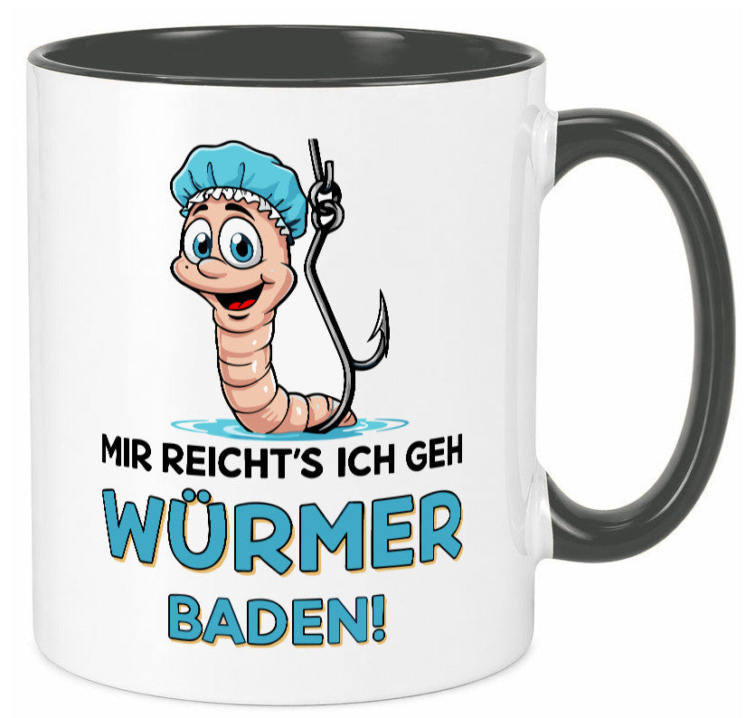 Mir reichts ich geh Würmer Baden | Angler Angeln Geschenk Humor Geschenkidee