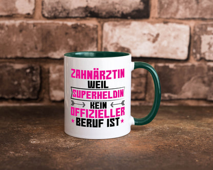 Superheldin Zahnärztin | Zahnmedizin Beruf Geschenkidee Arbeit Kollegen Büro