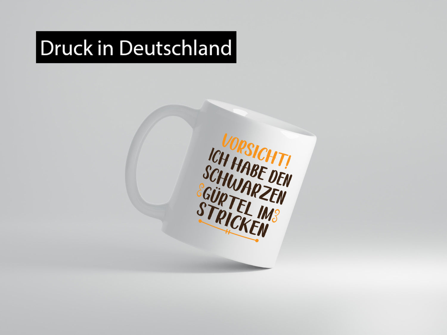 Schwarzen Gürtel im Stricken | Stricknadel lustiger Spruch Geschenk Humor