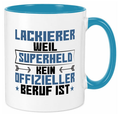 Superheld Lackierer | Definition lackieren lustig Humor Geschenkidee Geschenk Tasse
