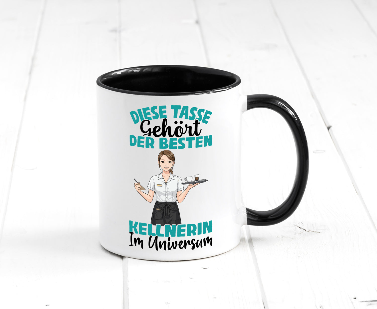 Im Universum: Kellnerin | Beruf kellnern Bedienung Geschenkidee Arbeit Kollegen