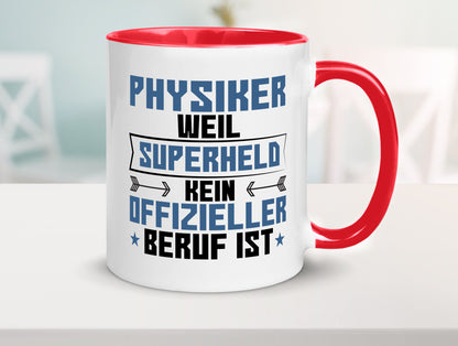 Superheld Physiker | Physik Geschenk Humor Geschenkidee lustiger Spruch Tasse