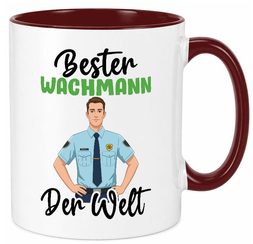 Bester Wachmann | Wachpersonal Nachtwächter v2 Geschenk Humor Geschenkidee Tasse