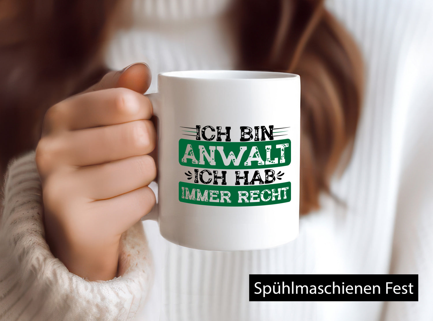 Ich bin Anwalt habe immer Recht | Jura Humor Geschenkidee Tasse