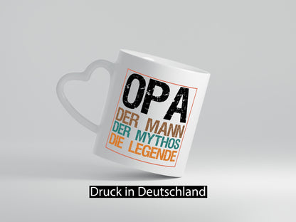 Opa, Mann, Mythos, Legende Humor Familie Geschenkidee Tasse
