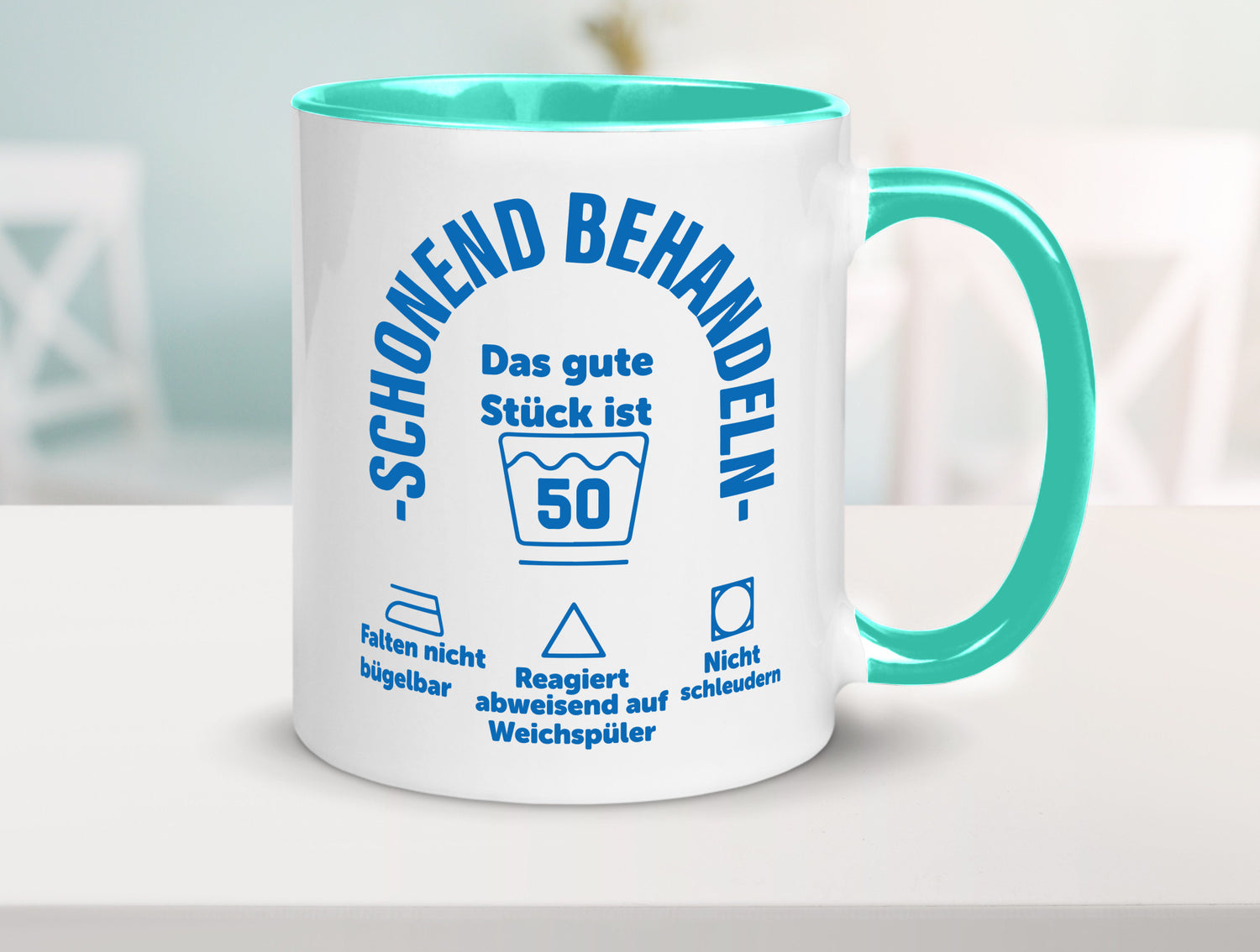 Schonend behandeln | 50 Geburtstag Humor Geschenkidee Tasse
