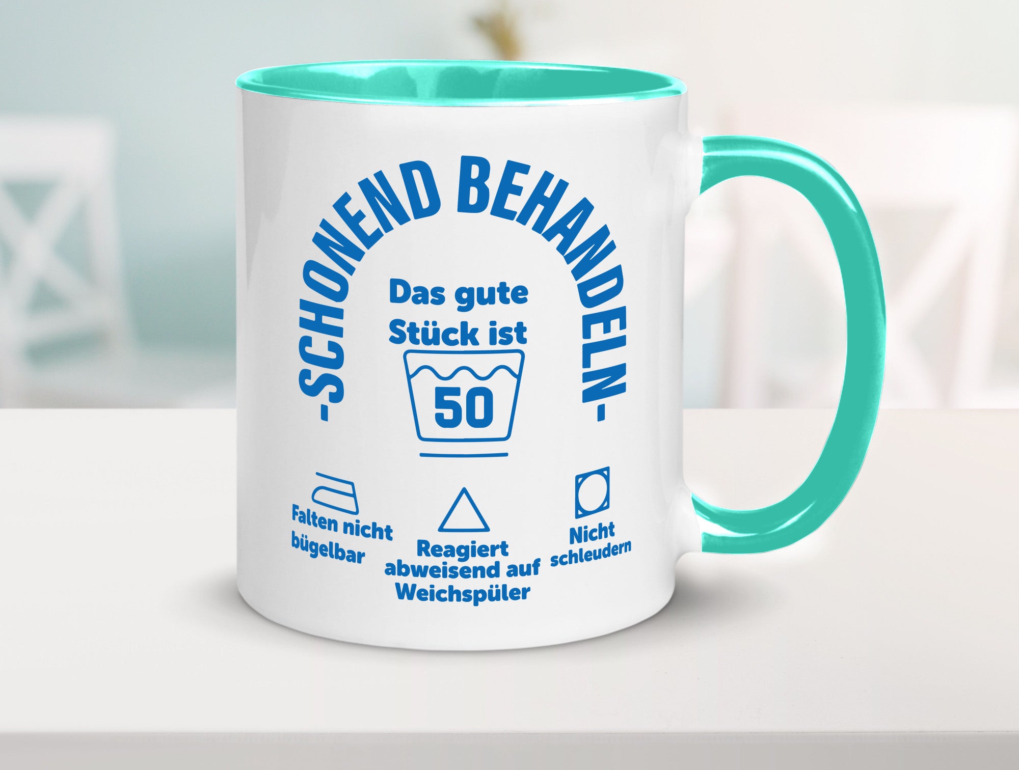 Schonend behandeln | 50 Geburtstag Humor Geschenkidee Tasse