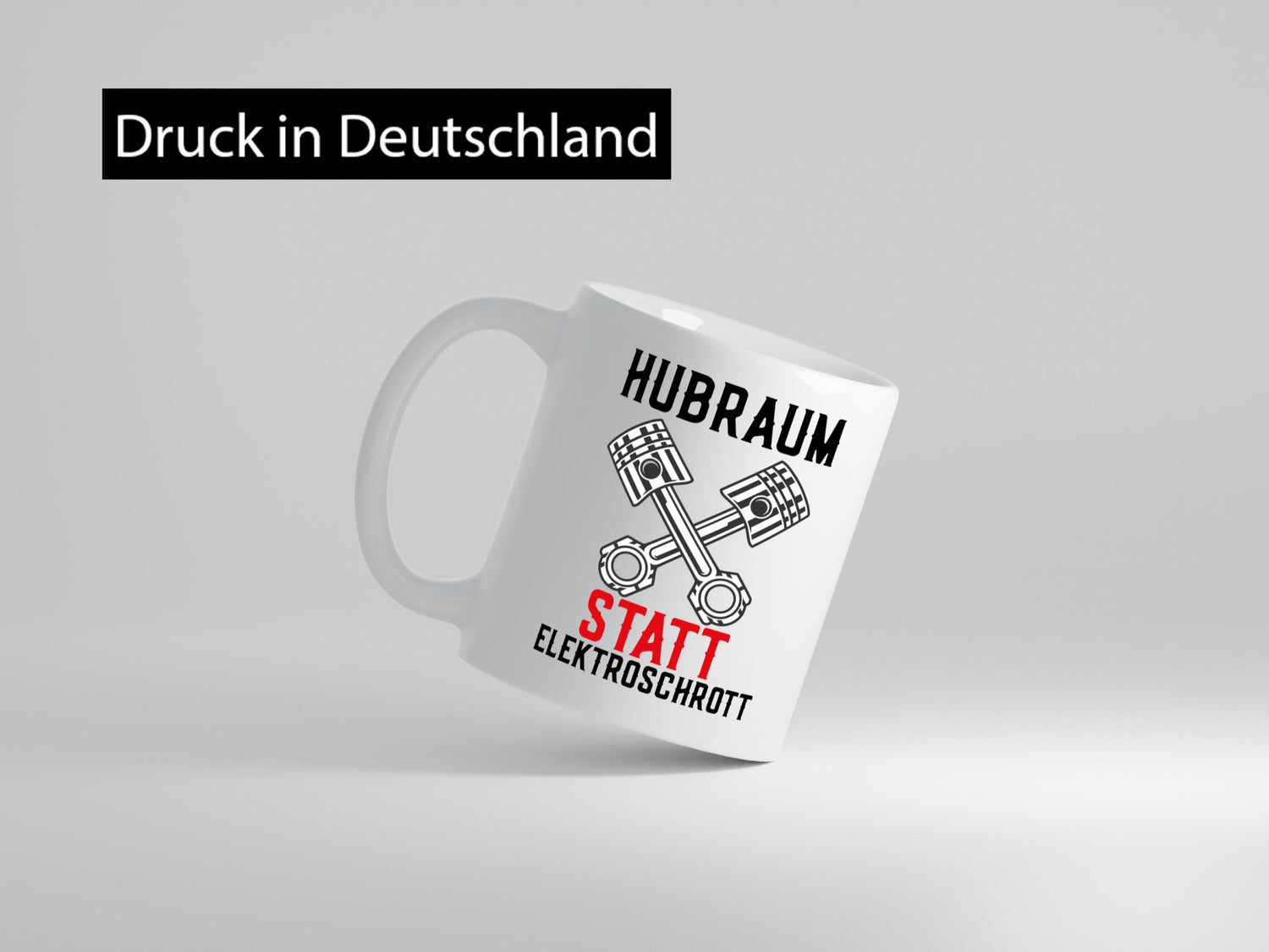 Hubraum statt Elektroschrott | Autofan Verbrennungsmotor Geschenk Humor