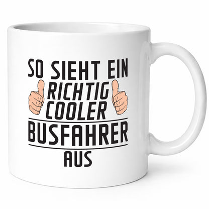 Richtig Cooler Busfahrer | Berufsfahrer Fahrer Geschenk Arbeit Kollegen Büro