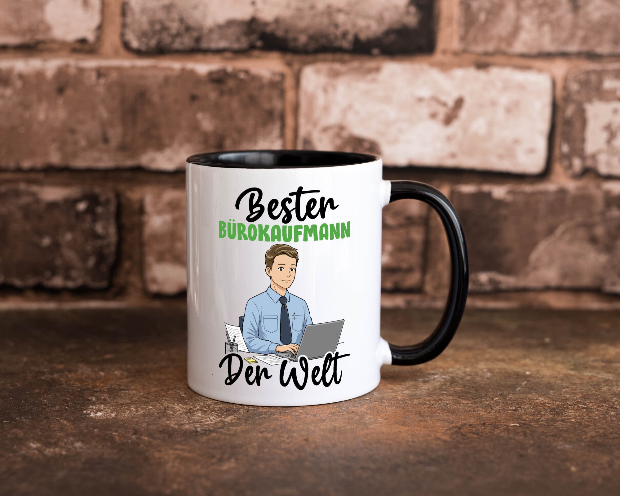 Bester Bürokaufmann | Kaufmann v2 lustig Arbeit Kollegen Büro Geschenk Tasse