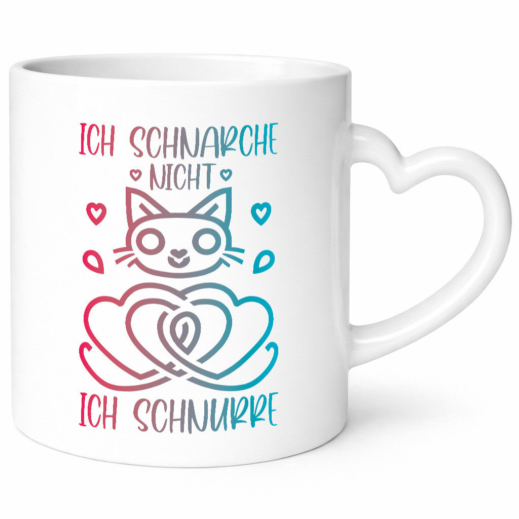 Ich schnarche nicht, schnurre | Katze lustiger Spruch Geschenk Tierliebhaber