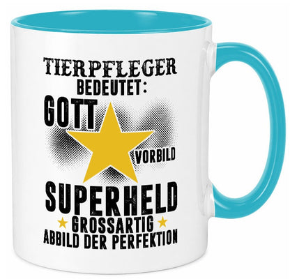 Bedeutung von Tierpfleger | Pflegeberuf Tierheim Humor Arbeit Kollegen Büro Tasse