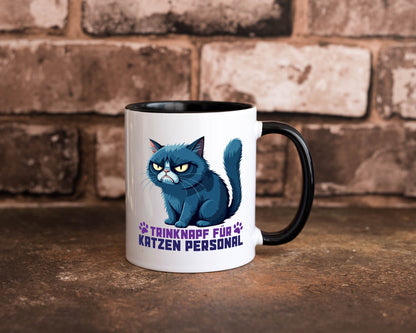 Katzen Personal | Katzenbesitzer Tasse Katze Humor vl8 Geschenkidee