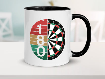 Dartsboard | Retro Dartspieler Kollege Freunde Geschenkidee Arbeit Kollegen