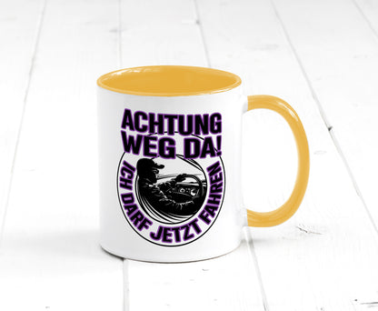 Achtung weg da ich darf jetzt Fahren | Führerschein lustig Humor Geschenkidee