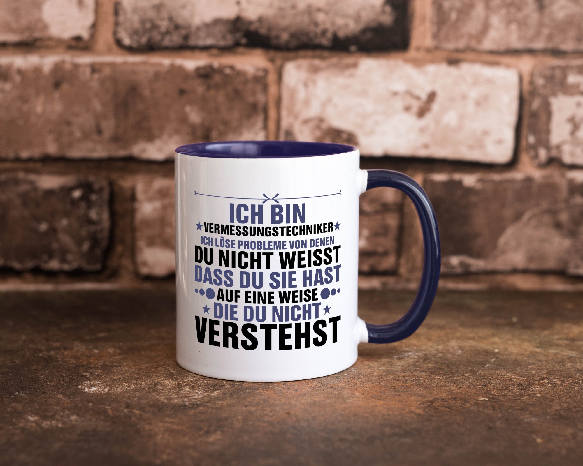 Löse Probleme: Vermessungstechniker | Techniker Humor Geschenkidee Tasse