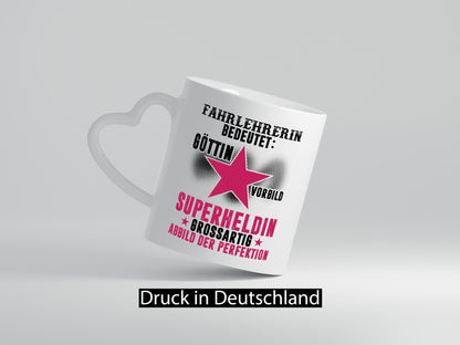 Bedeutung von Fahrlehrerin| Fahrschule lustiger Spruch Geschenk Humor