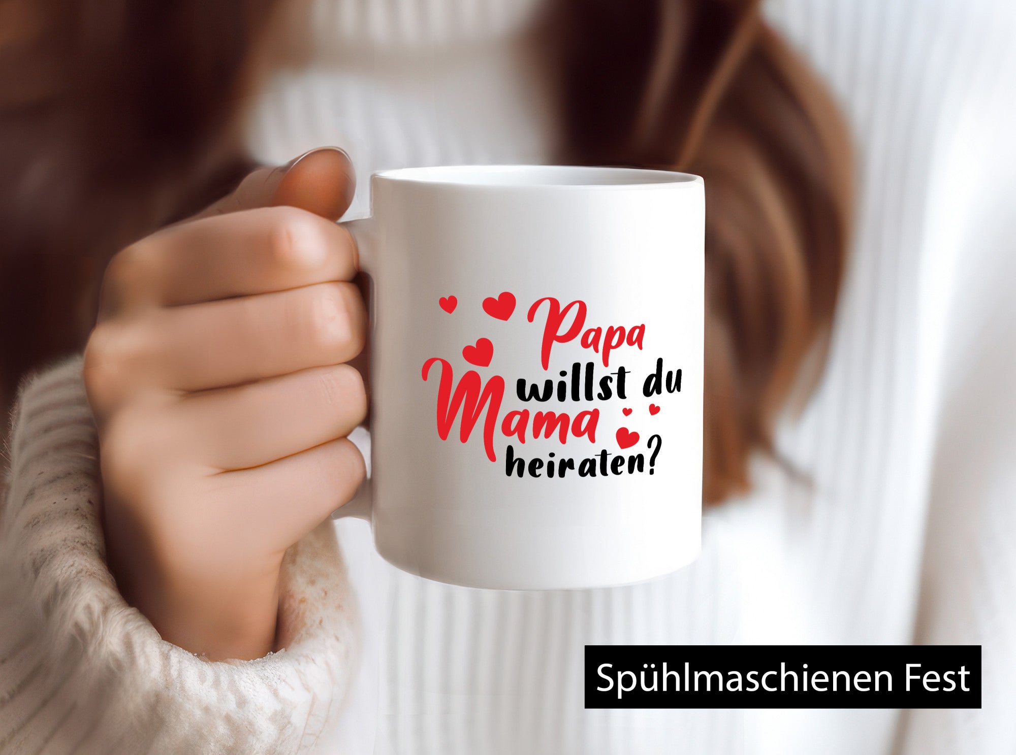 Papa, Mama, heiraten | Herzen Geschenk Familie Geschenkidee lustiger Spruch
