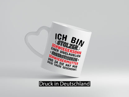 Stolzer Schwiegersohn einer Schwiegermutter Geschenkidee Familie Humor Tasse