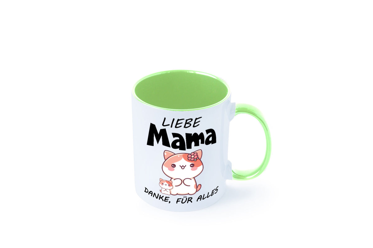 Liebe Mama Danke, für alles | Muttertag Beste Geschenk Familie Geschenkidee Tasse