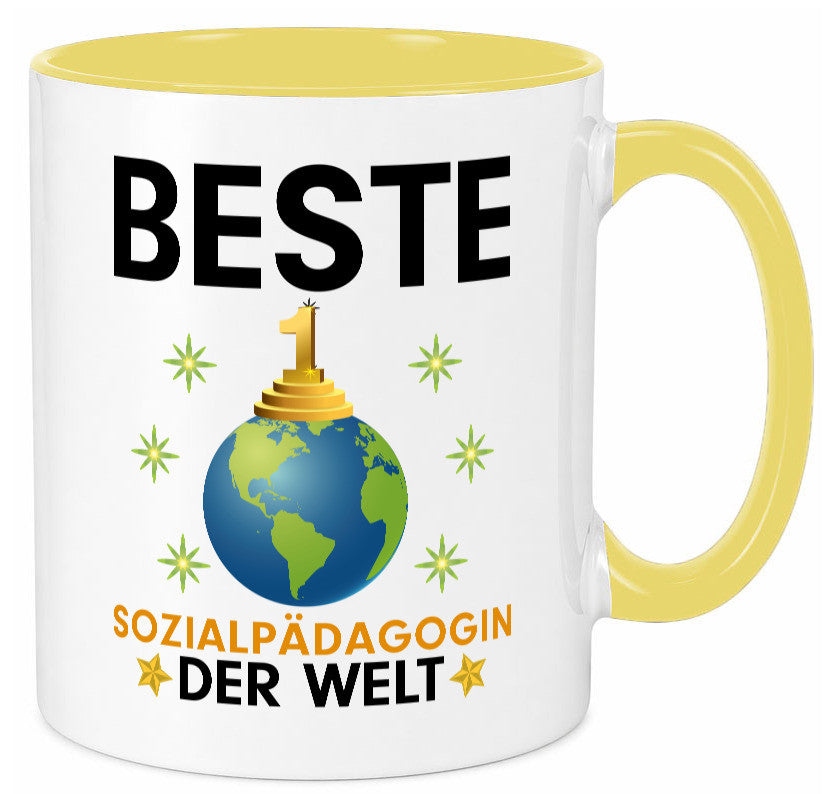 Welt Beste Sozialpädagogin | Humor Pädagogin Geschenkidee Tasse
