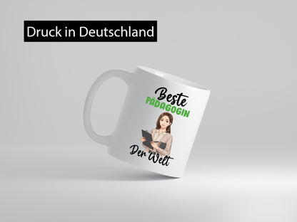 Beste Pädagogin | Pädagogik v2 lustiger Spruch Geschenk Humor Geschenkidee Tasse