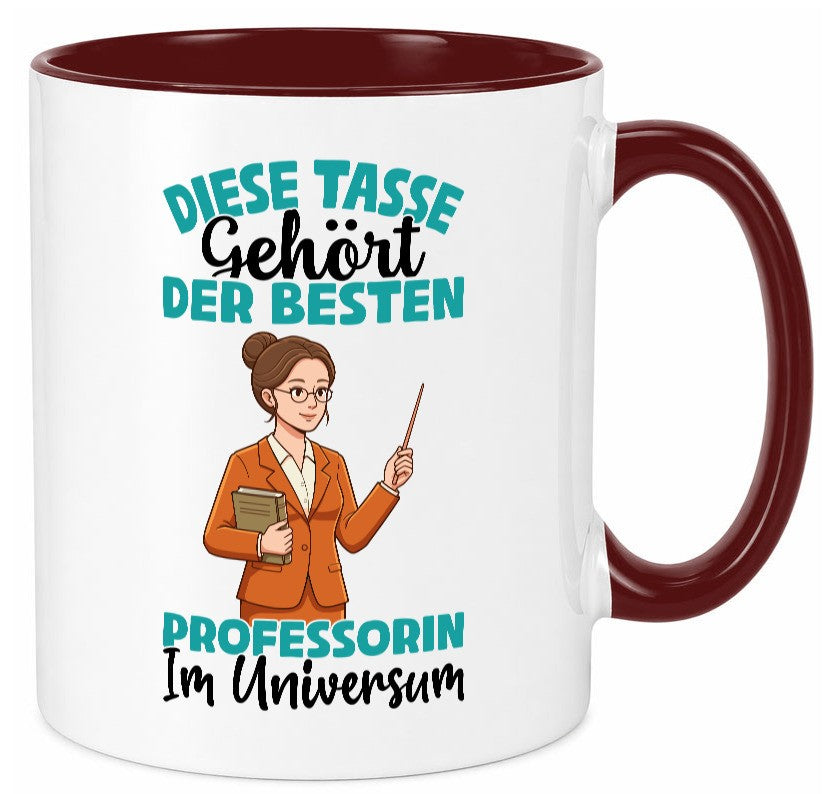 Im Universum: Professorin | Uni Universität lustiger Spruch Geschenk Humor Tasse