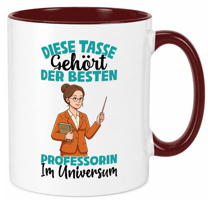 Im Universum: Professorin | Uni Universität lustiger Spruch Geschenk Humor Tasse