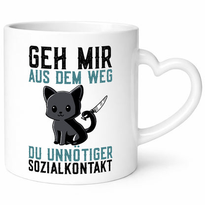 Geh mir aus dem Weg | Wütende Katze Unnötig Humor Tierliebhaber Geschenkidee
