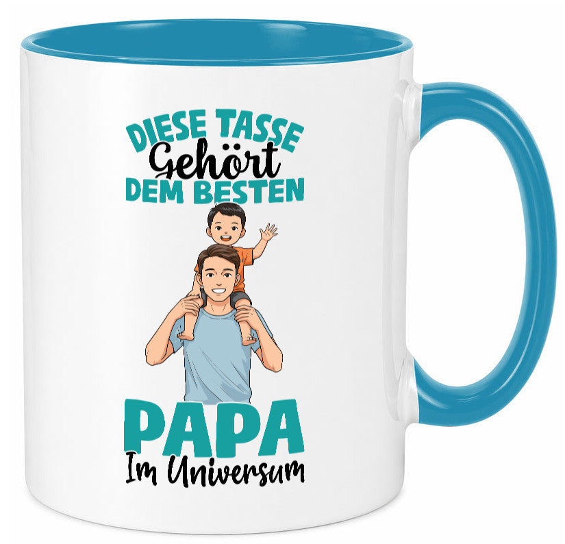 Im Universum: Papa | Vatertag Daddy Familie Humor Geschenkidee Tasse