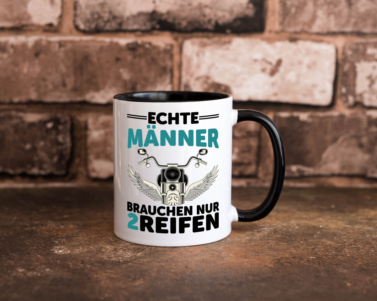 Echte Männer | Motorrad Tasse Motorradfahrer Biker lustiger Spruch Geschenk