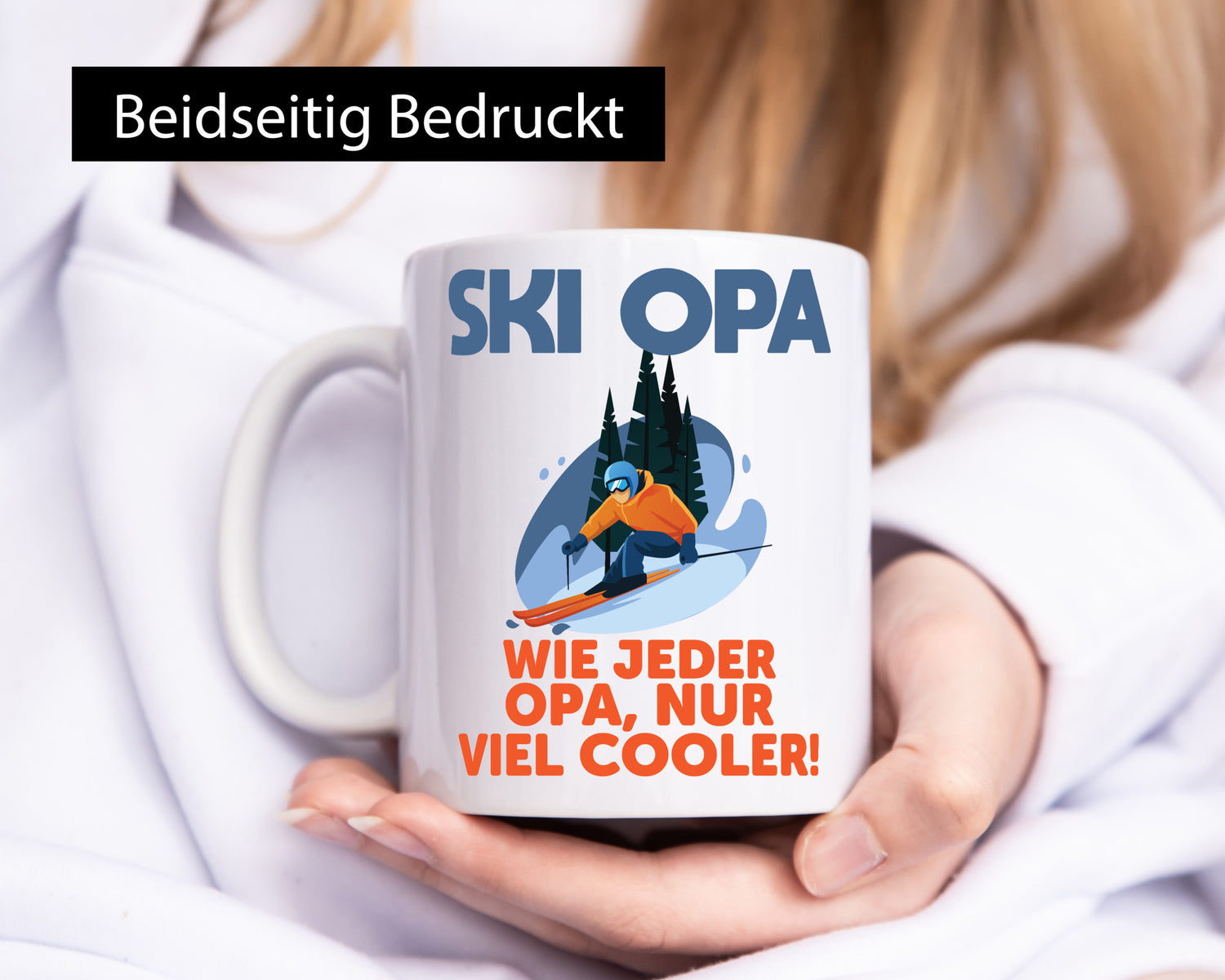 Ski Opa, normal, nur cooler | Skifahrer Bäume Schnee Geschenkidee Familie Humor