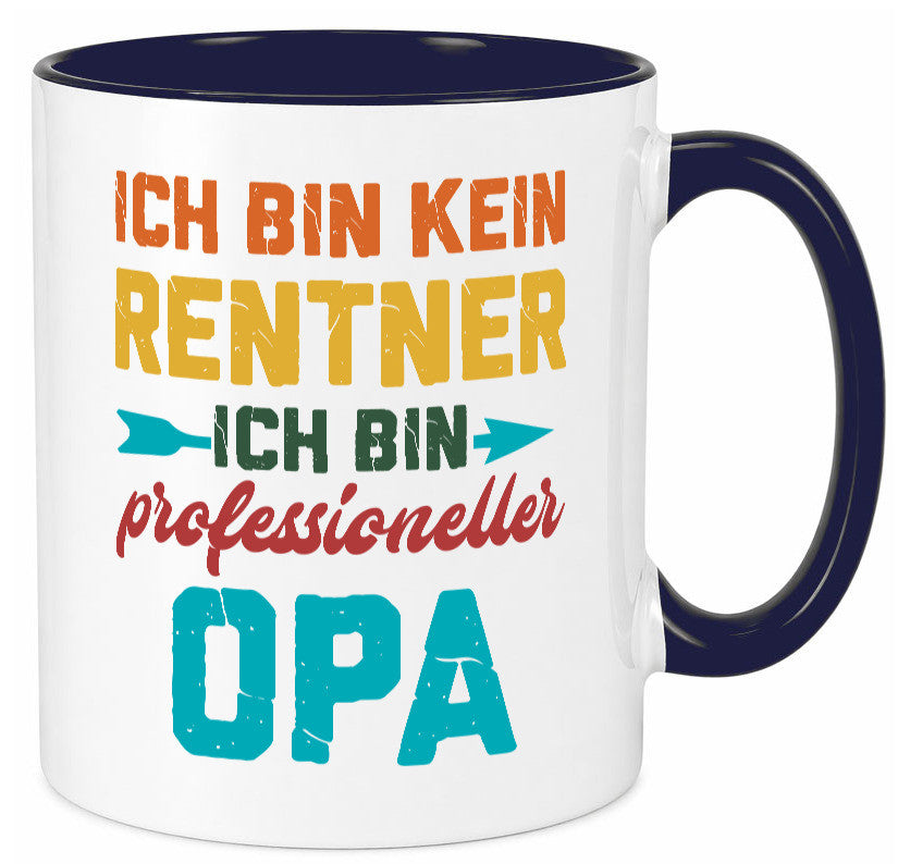 Ich bin Professioneller Opa | Rentner Großvater Geschenkidee Familie Humor Tasse