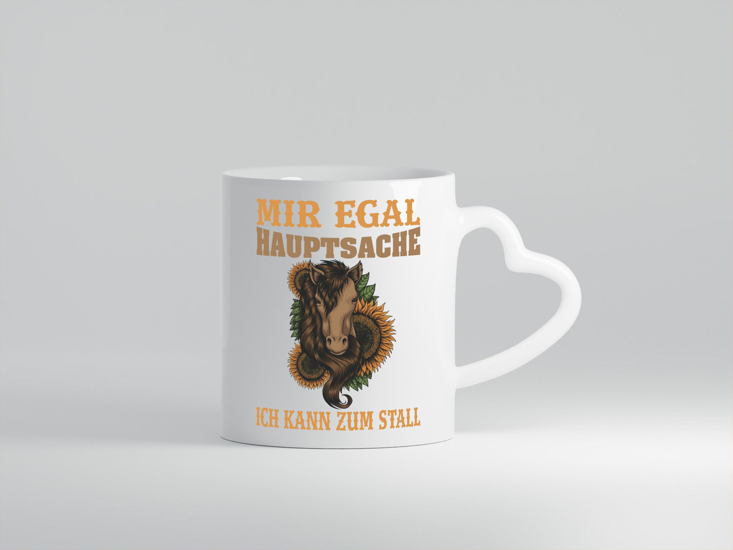 Hauptsache zum Stall | Reiterin Tasse Pferd Reiten Humor Geschenkidee
