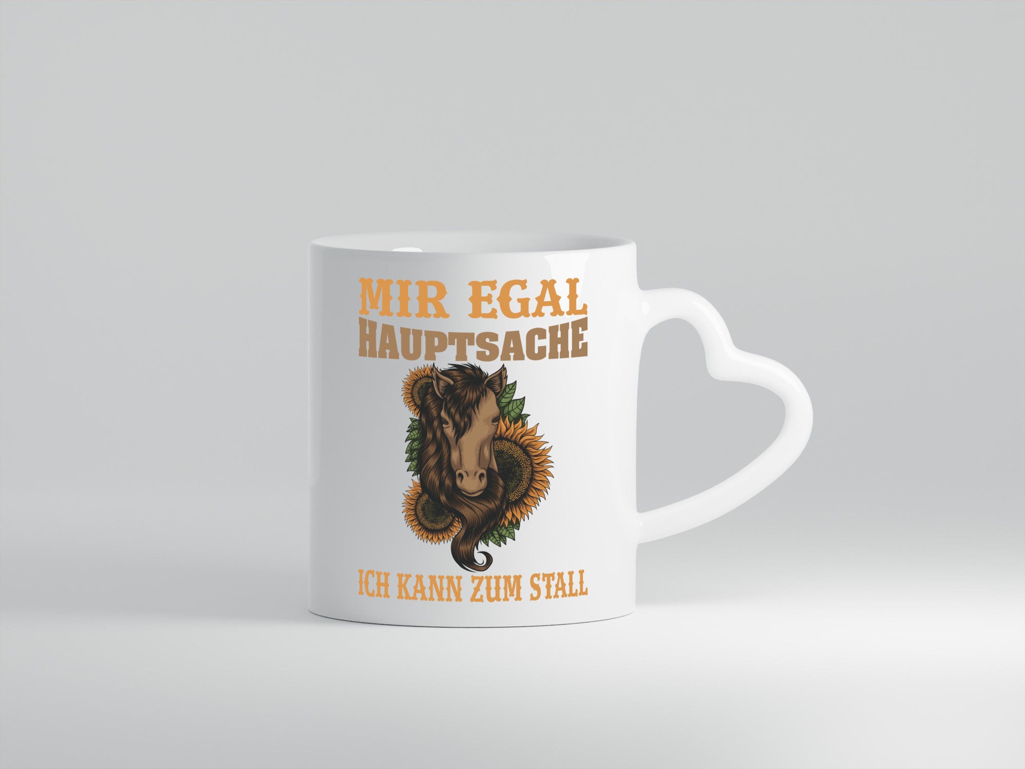 Hauptsache zum Stall | Reiterin Tasse Pferd Reiten Humor Geschenkidee