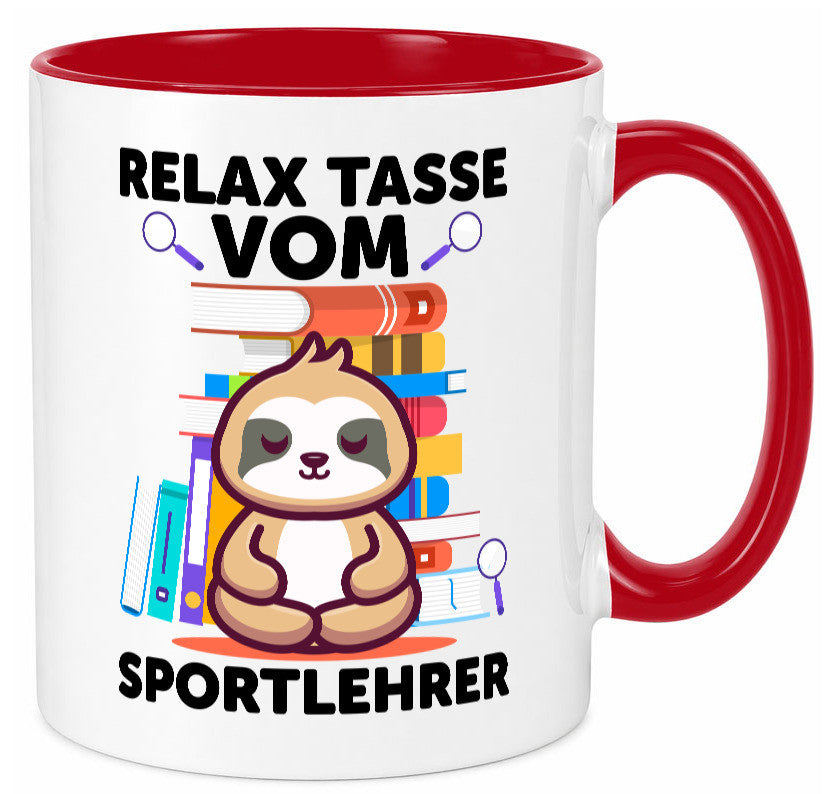 Relax Tasse: Sportlehrer | Lehrer Sport lustiger Spruch Geschenk Humor