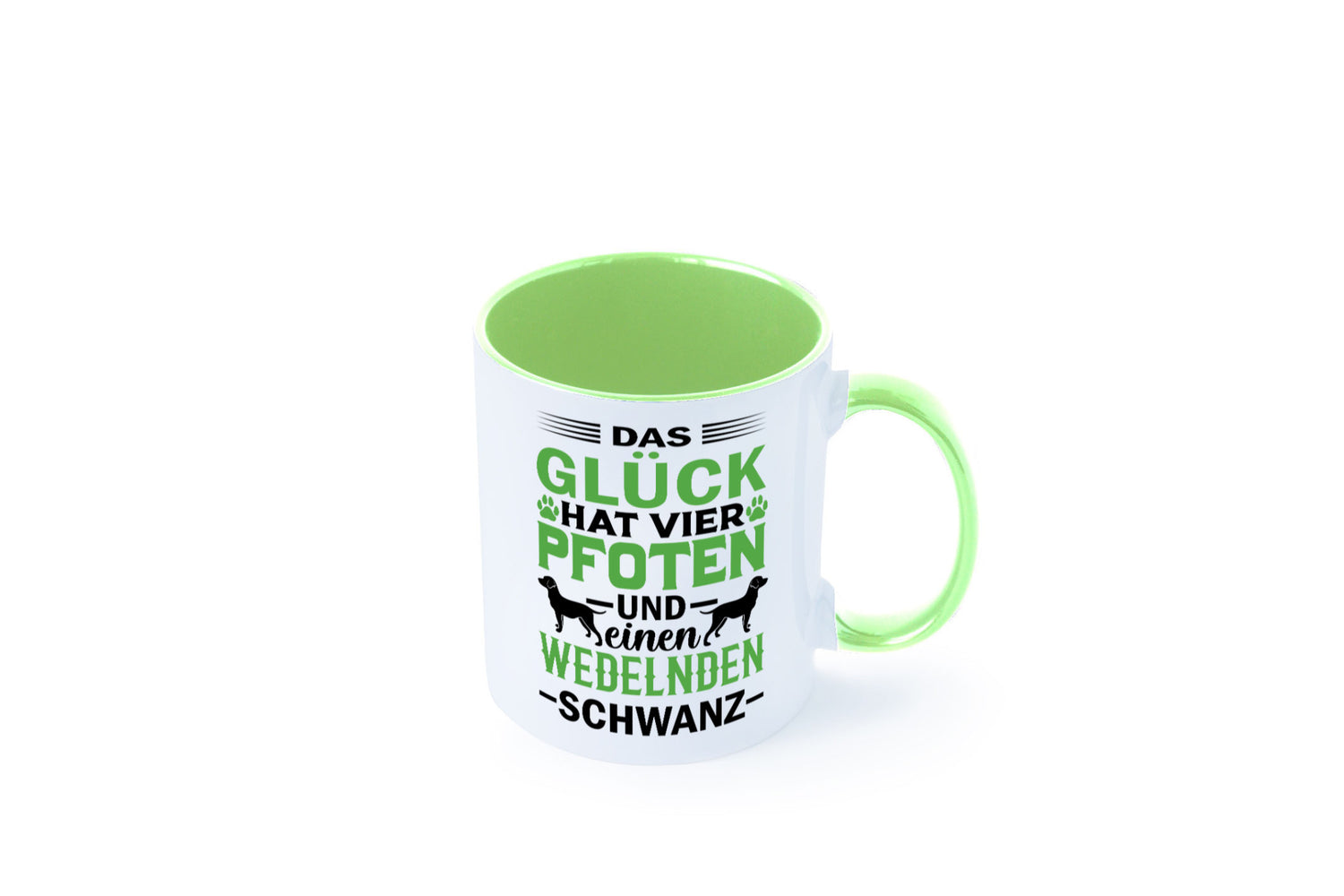 Das Glück hat 4 Pfoten | Hundeliebhaber Ich liebe Hunde Geschenk Tierliebhaber