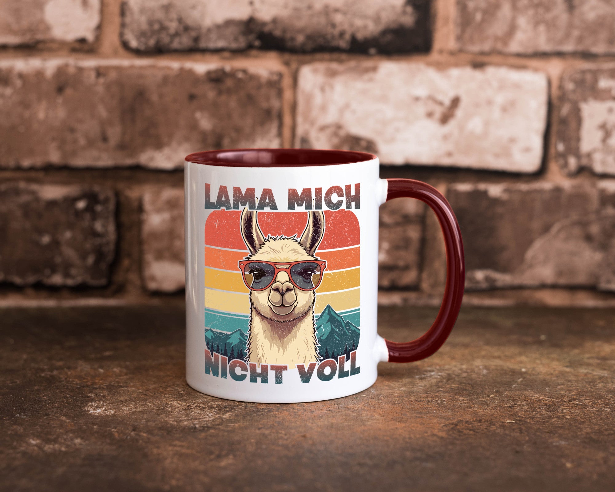 Lama mich nicht voll | Alpaka Kamel Retro lustig Humor Geschenkidee Geschenk