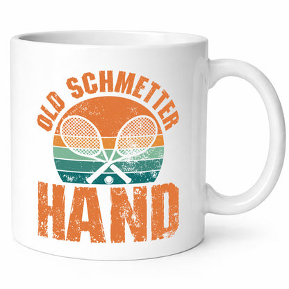 Old Schmetter Hand | Tennis Spieler Sport Geschenkidee Humor Tasse