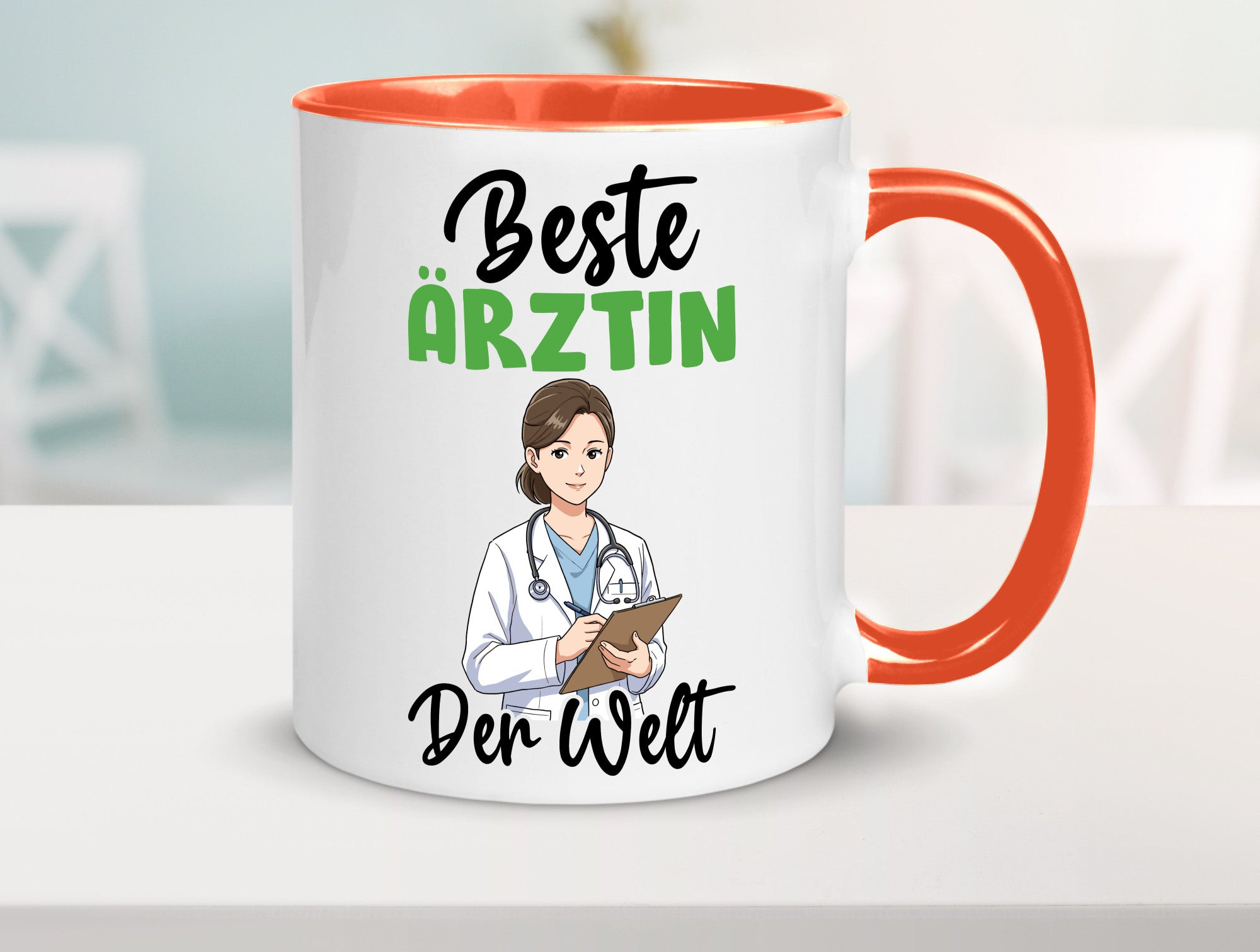 Beste Ärztin | Medizin Doktorin Fachärztin v2 Humor Geschenkidee Tasse