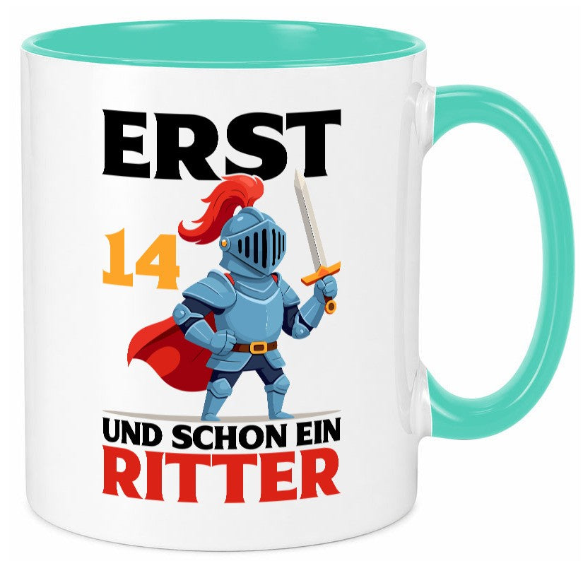 14. Geburtstag | 14 Jahre und schon ein Ritter Humor Geschenkidee Tasse