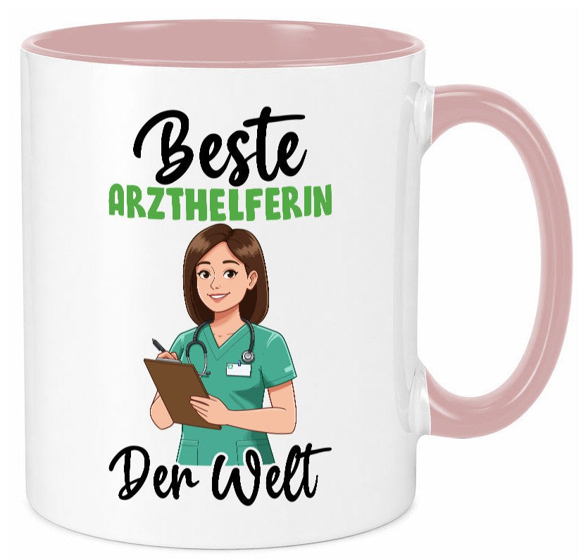 Beste Arzthelferin | Fachangestellte Medizin v2 Geschenkidee Humor Tasse