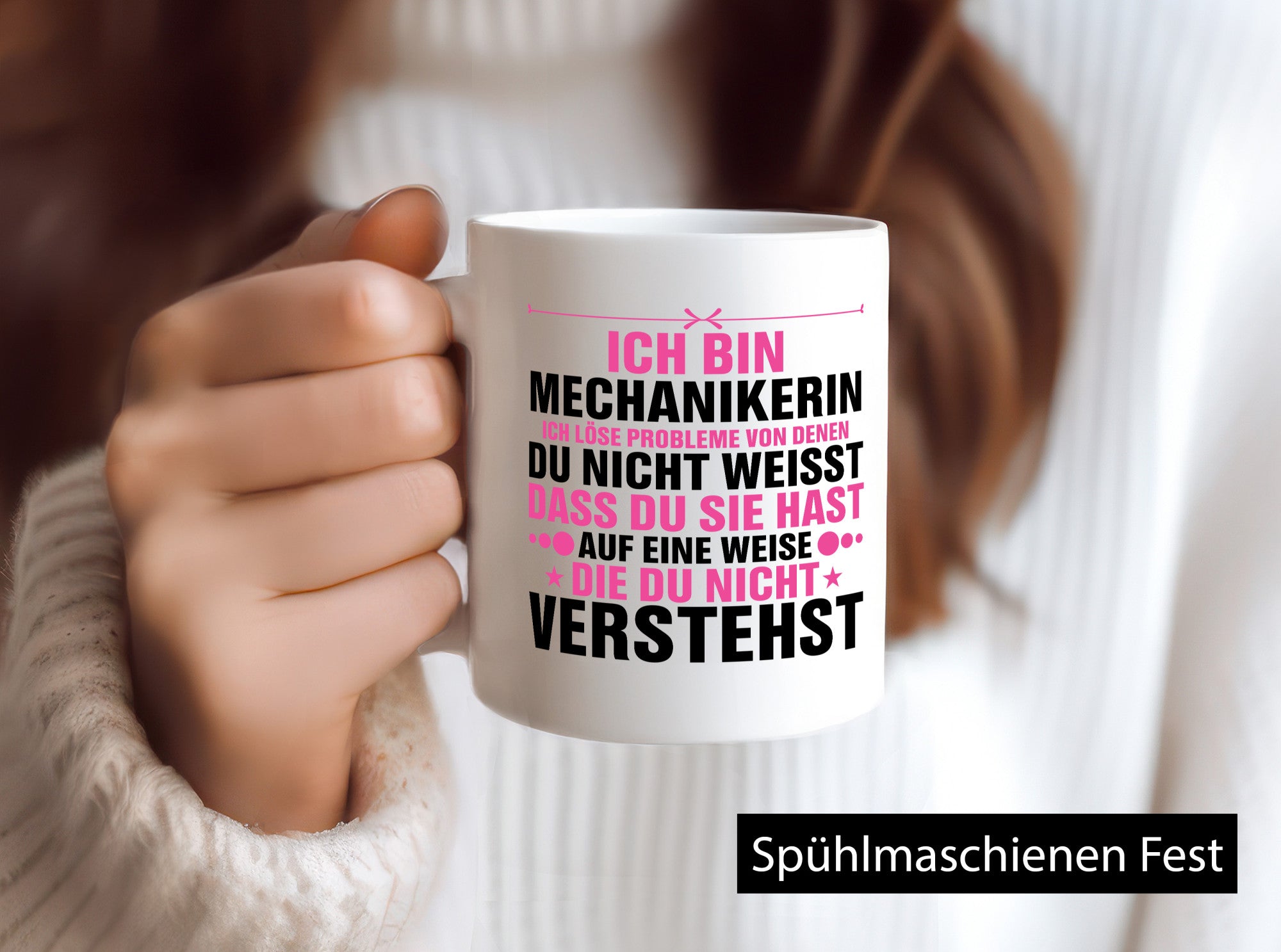 Löse Probleme: Mechanikerin | KFZ v2 lustiger Spruch Geschenk Humor