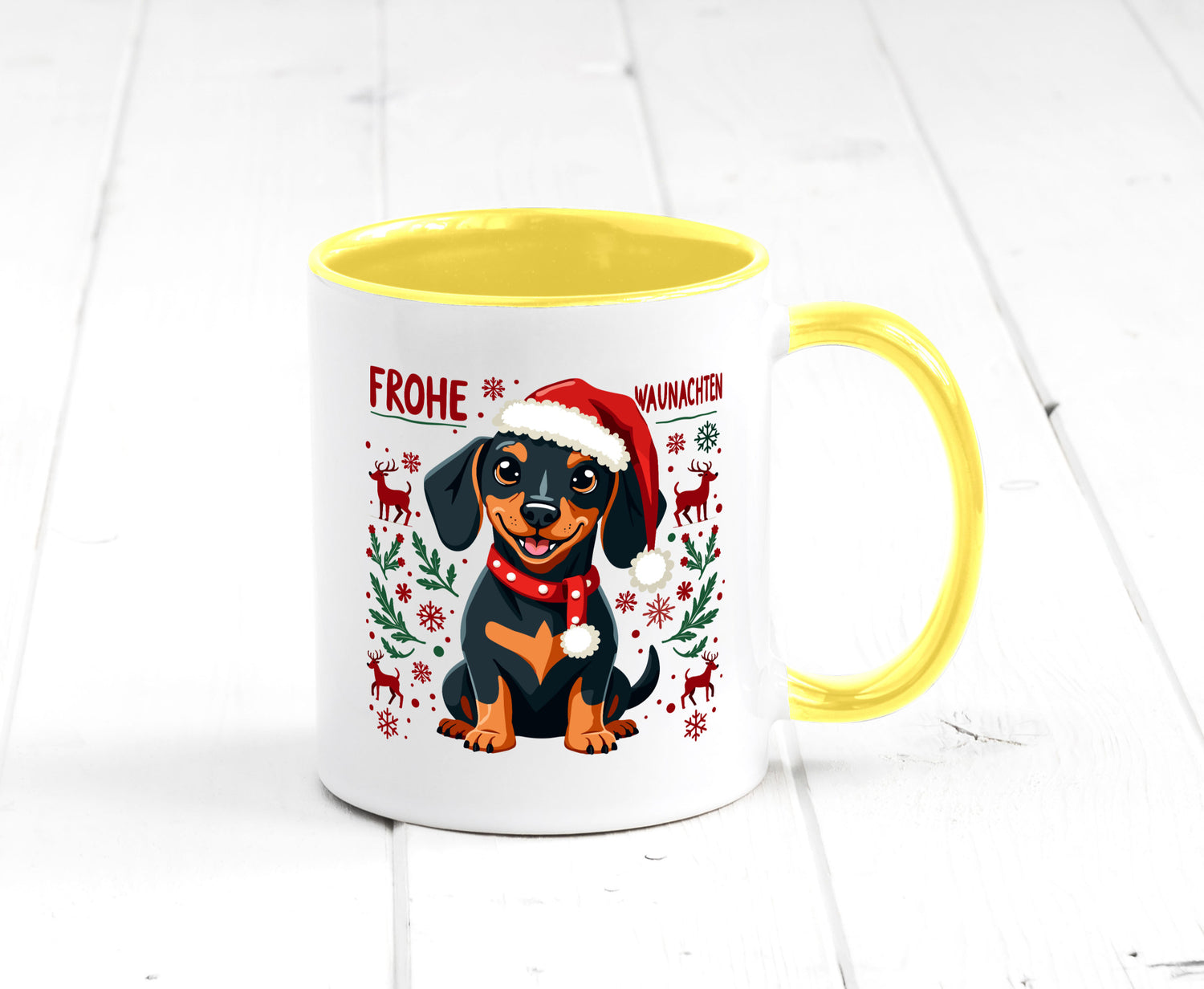 Frohe Waunachten | Ugly Christmas Weihnachtshund v2 Humor Tierliebhaber