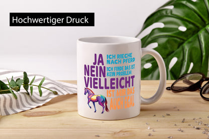 Ja ich Rieche nach Pferd | Reiten Pferdestall lustiger Spruch Geschenk Humor