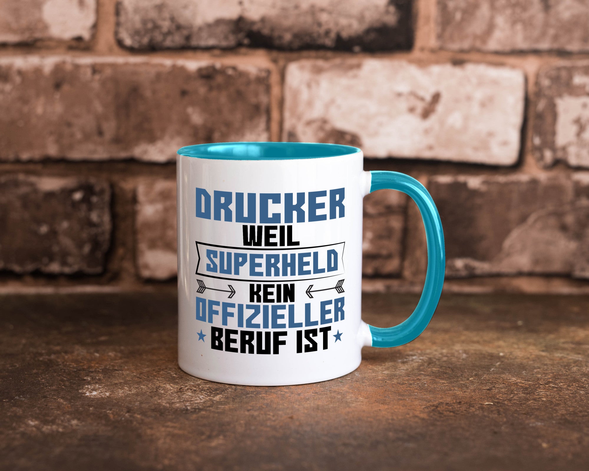 Superheld Drucker | Druckerei Print Medien Humor Geschenkidee Tasse